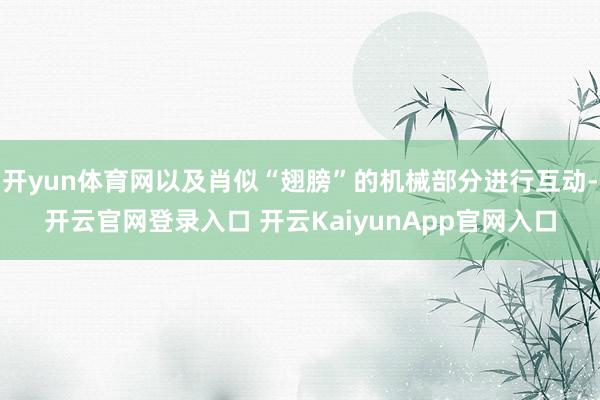 开yun体育网以及肖似“翅膀”的机械部分进行互动-开云官网登录入口 开云KaiyunApp官网入口