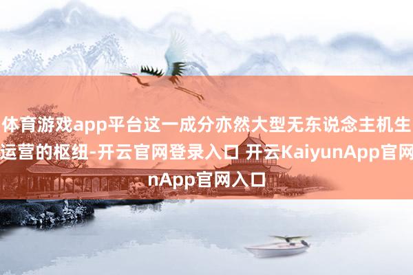 体育游戏app平台这一成分亦然大型无东说念主机生意化运营的枢纽-开云官网登录入口 开云KaiyunApp官网入口